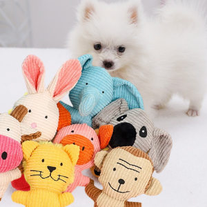 
New Amazon Pet Toy Pink Pig White Rabbit Sound Molar Teeth Cleaning Pet Plush Dog Toy Supplies in Stock