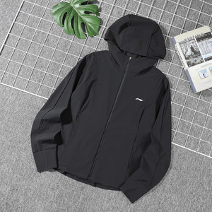 
Li Ning Windbreaker Women's 2026 Summer New Women's Sports Long Sleeve Cool Ice Feel Sunscreen Breathable Knitted Jacket