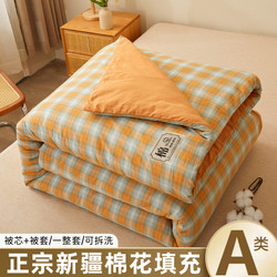 Removable Handmade Cotton Quilt Made of Xinjiang Cotton, Winter Quilt, Quilt Core, Spring and Autumn Quilt, Thickened Single-Person Pad, Bedding, Student Quilt