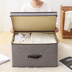 Clothes Storage Box Fabric Foldable Student Dormitory Home Storage Box Large Capacity Wardrobe Clothing Storage and Organization Box