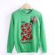 2466 embroidered sweater round neck pullover autumn and winter knitted stretch pattern slim fit inner versatile knitted sweater