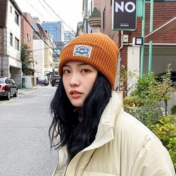 Hong Kong Purchasing Hat For Women In Autumn And Winter Polar Bear Patch Woolen Hat For Men Ins Trendy Couple Warm Knitted Cold Hat