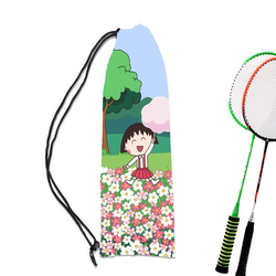 Chibi Maruko-Chan Anime Multifunctional Large-Capacity Single-Shoulder Badminton Racket Bag Outdoor Sports Equipment Thickened and Durable