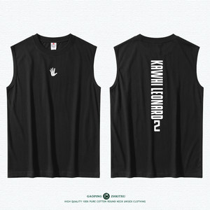 
Leonard No. 2 pure cotton wide shoulder vest large size men's loose sleeveless T-shirt shooting training suit sports sweat-absorbing shoulders