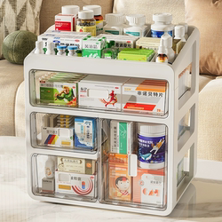 Medicine Box, Household Drawer-Type Medicine Storage Box, Household Medicine Box, Multi-Layer Large-Capacity Storage Rack