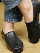 Giày cao su nam bọc vải không lót nhanh khô dành cho đầu bếp và công trường, chống mài mòn, chống trượt, cổ thấp, miệng nông, giày chống nước Yuanbao