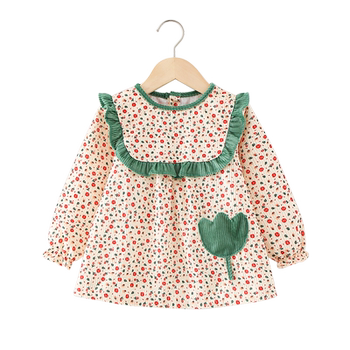 Western-style corduroy bib waterproof and dirt-proof children's coveralls