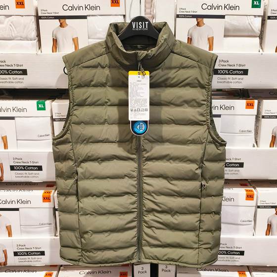 
Costco 32Degrees Autumn and Winter Men's Down Vest Vest Lightweight Duck Down Warm Waistcoat