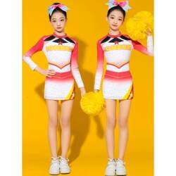 New Cheerleading Competition Costumes for Primary and Secondary School Students, Professional Skills, Pom-Poms, Girls' Sports Games, Cheerleading Team, Children
