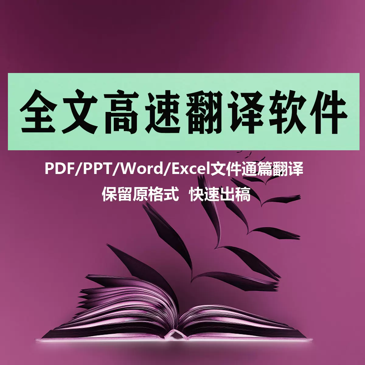 Trados翻译软件插件pdf英语英文外文中文文献论文ppt文档word机翻