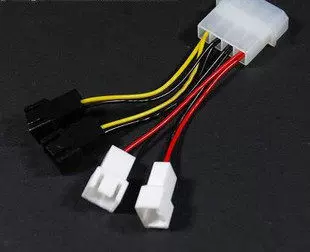 转接线大4pin 转4个小3pin D型电源转四个3pin