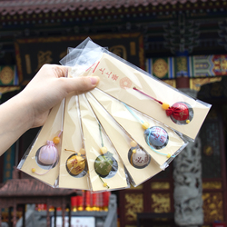 Hangzhou Lingyin Podepsaný Sáček Sáček Amulet Pro Zdraví, štěstí, Bohatství, Moudrost, Hodně štěstí, štěstí Malý Míč