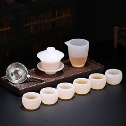 High-End Glass Tea Set 2025 New Kung Fu Tea Set Household Tea Making Set Personal Classy