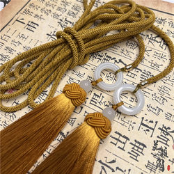 Hanfu Palace Belt, Hanfu Waist Rope, Hanfu Accessories, Round-Neck Robe, Taoist Robe, Tassel Pendant, Belt, Ancient-Style Belt