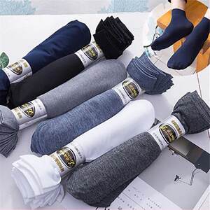 Socks men's stockings men's ultra -thin models spring and summer breathable ice stockings, stinky stinky mid -tube black sports men's socks autumn