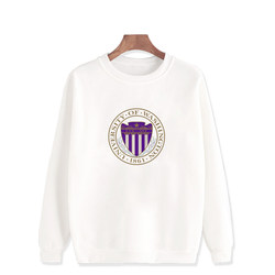 University of Washington Seattle Campus Uniform Sweatshirt Winter Fleece-Lined Thickened Hoodie Class Uniform Jacket