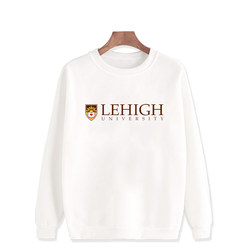 Lehigh University in the United States Souvenir Sweatshirt, Fleece-Lined and Thickened, Winter Crew Neck Top for International Students