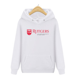 Rutgers University Uniform Sweatshirt International Students Youth Winter Fleece Jacket Class Uniform Hoodie