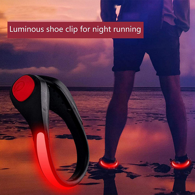 LED luminous shoe clip night sports running shoe clip light cycling safety outdoor climbing