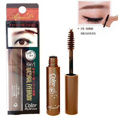 Aimeili Eyebrow Cream is an extremely fast eyebrow filling, waterproof, sweat-proof, non-smudge-proof, long-lasting three-dimensional one-line eyebrows and natural brown eyebrows.