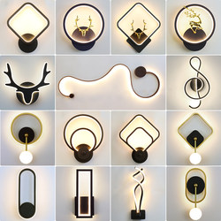 Modern Minimalist Led Corridor Aisle Entrance Light New Nordic Style Staircase Balcony Bedroom Bedside Background Wall Lamp