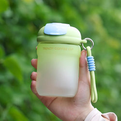 Mini Water Cup for Women, High Borosilicate Glass Cup with Lid, Portable Tea Cup, Coffee Cup, Portable Cup