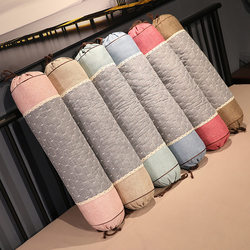 Cylindrical Pillow, Long Body Pillow, Lumbar Pillow, Sofa Pillow, Removable and Washable Cotton and Linen Long Pillow for Girls, Pregnant Women, Side Sleeping, Leg Support, Removable and Washable