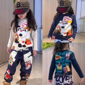 
Xianxianjia spring and autumn style jam children's clothing Japanese style long-sleeved T-shirt for boys and girls baby cartoon children's style bottoming top