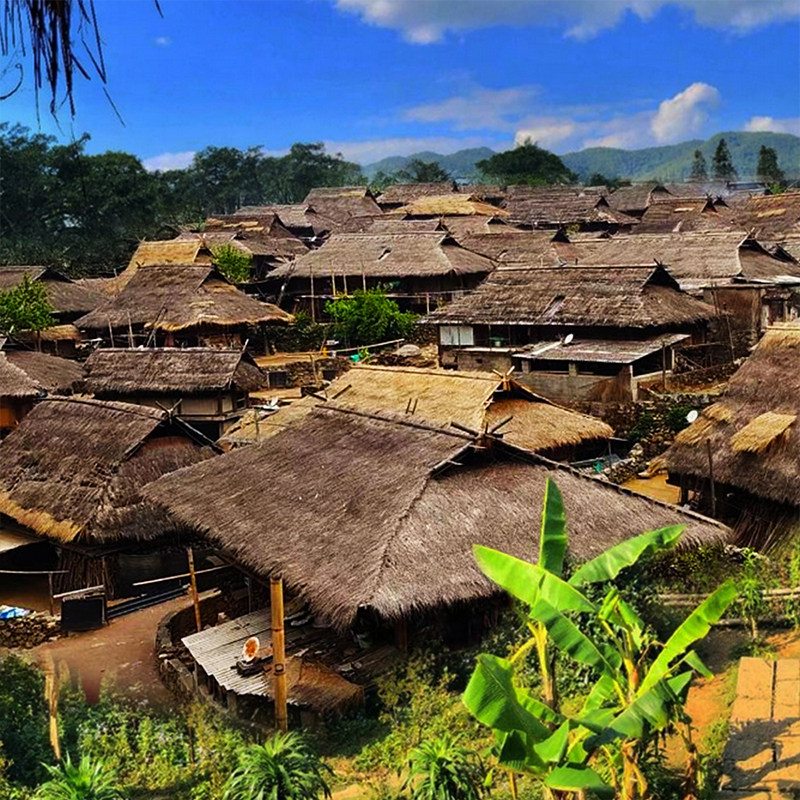 临沧双江沧源3日游 翁丁原始部落千米彩色壁画沧源崖画景亢傣族村