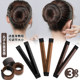 The bun artifact hairpin 2025 new fixed hair accessories for women lazy curly hair lace up hair ring