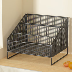Seasoning Storage Rack Kitchen Supplies Water Cup Storage Rack Household Desktop Multi-Functional Condiment Compartment Storage Rack
