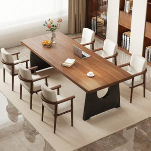 
Living room study area large long table solid wood desk study study table home office desk workbench antique style table