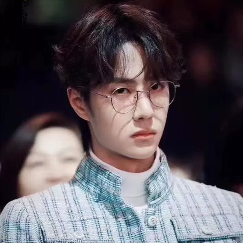 王一博肖戰同款眼鏡gmleto銀色復古圓框鏡架女金絲