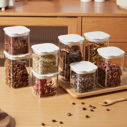 Spice Storage Box Food-Grade Kitchen Star Anise Cinnamon Dried Chili Pepper Sichuan Pepper Aniseed Sealed Jar Divided Bottle Seasoning Jar