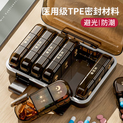 Japanese-Style Pill Box, Portable Seven-Day-A-Week Medicine Organizer, Medication Reminder for the Elderly, Pill Dispenser