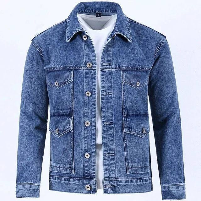 2023 all-match new spring denim jacket men's trendy brand handsome ...