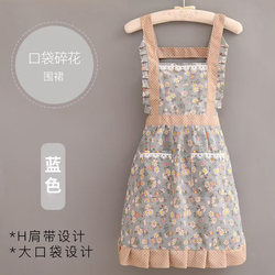 New Canvas Waterproof Apron for Kitchen, Household, Oil-Proof, Cooking Apron for Women, Adult Work Clothes, Stain-Resistant and Wear-Resistant Work Clothes