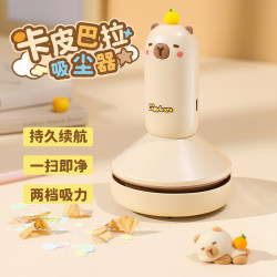 Desktop Vacuum Cleaner with Strong Suction, Small Mini Handheld Electric Eraser Dust Collector, Rechargeable Desk Automatic Cleaning Dust Absorber, Keyboard Cleaner, Children's Pencil Shavings Cleaning Tool