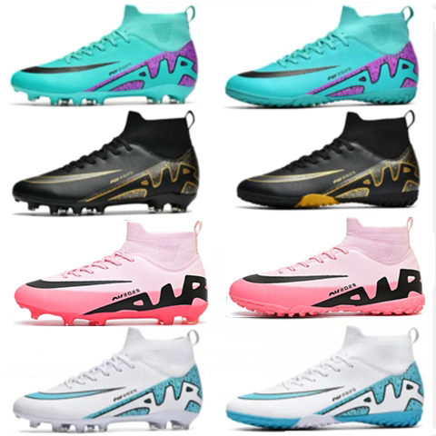 
New football shoes broken nails tf boys 6-8-12 years old youth professional competition training long nails AG natural grass