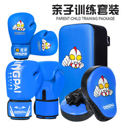 Children's Boxing Gloves and Punching Bag Set for Boys and Girls, Boxing Gloves, Hand Target, Kick Target, Parent-Child Training Equipment Set