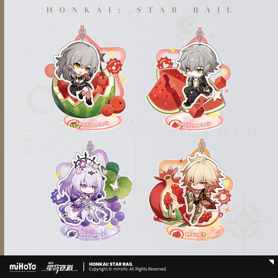 
[MiHoYo/Honkai: Star Dome Railway] Fruity Summer Series Q version acrylic hanging ornaments