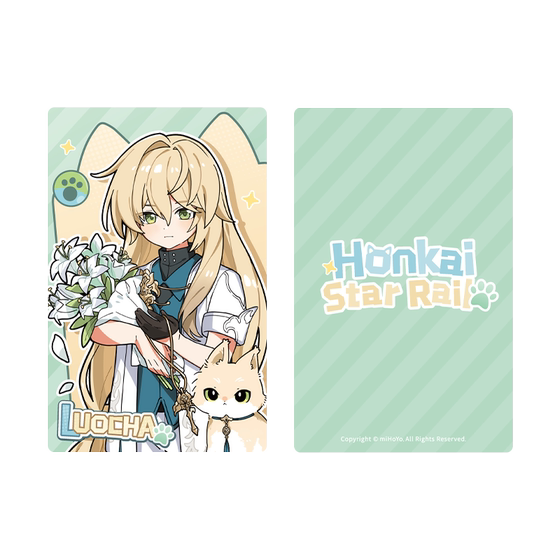 [Mihayou/Black: Star Dome Railway] Little Board Cat Cat Series Laser Collection Ticket Mihoyo
