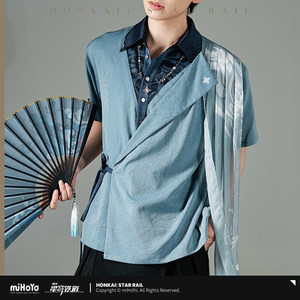 
[Mihayou/Benghuai: Xingqiu Railway] Feixiao Theme Impression Series Short-sleeved Shirt miHoYo