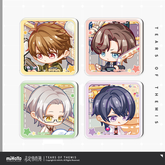 [Mihayou/Undetermined Event Book] The place where the heart is series Q version acrylic refrigerator sticker set remaining drop
