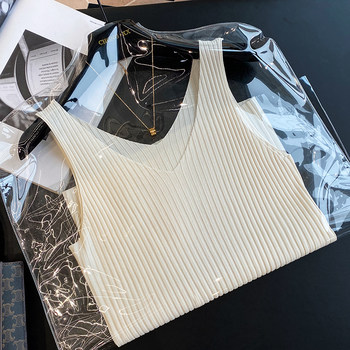 Tennis linen Nordic simple sleeveless vest
