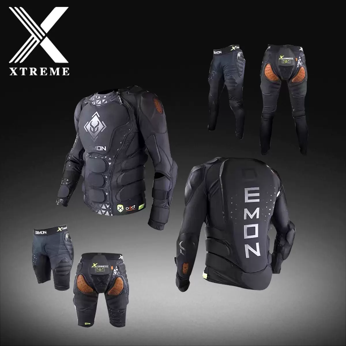 Demon护具D3O护具单双板滑雪护甲护臀护膝2021新款国行亚洲款-Taobao