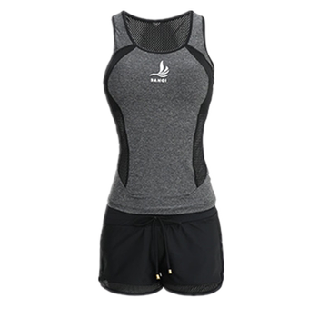 
Hot spring boxer sexy large size belly-covering split swimsuit