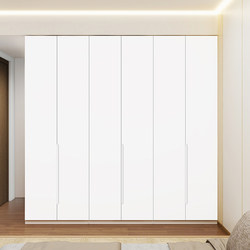Heman Wardrobe One Door to Top Double Plate Steel Plate Household Double Door to Top Modern Simple White Storage Cabinet with Bucket