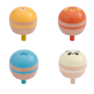 Mideer Yisulu Children's Rotating Troor Virgin Manual Polyromic Kindergarten Colored Wooden Toys Multi -color small gyro
