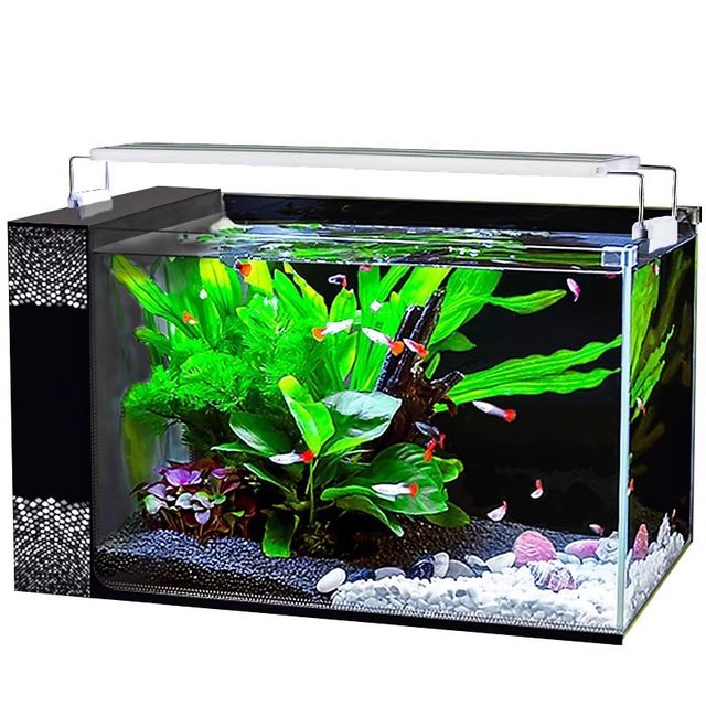 Ultra-white glass fish tank 2024 new home self-circulating ecological ...